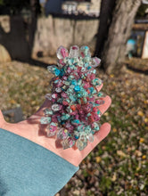 Load image into Gallery viewer, Ruby and Chrysocolla orgone
