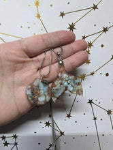 Load image into Gallery viewer, Larimar orgonite necklace, Blue crystal jewelry
