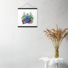 Load image into Gallery viewer, Poster with hangers, Turtle logo
