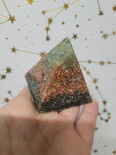 Load image into Gallery viewer, Prosperity pyramid orgonite
